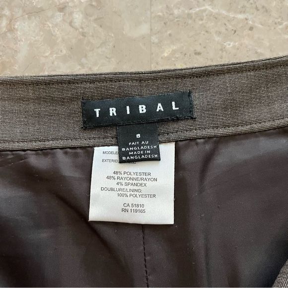Tribal brown side zipper skirt with lining size small - Picture 9 of 9